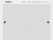 Tablet Screenshot of caballero.es